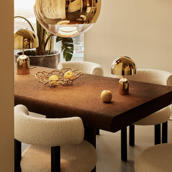 Bell Portable LED <br> Rechargeable Table Lamp <br> Gold <br> (L 28 x W 7.6 x H 28) cm