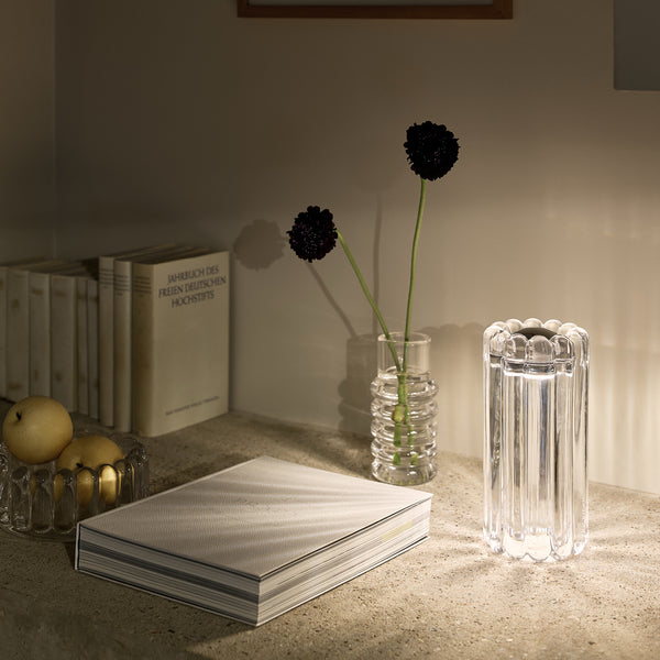 Press Table Lamp <br> Clear <br> (L 11.2 x W 11.2 x H 23.5) cm