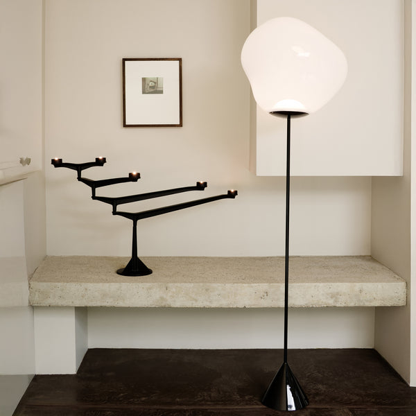 Melt Cone Slim Floor Lamp <br> Opal <br> (L 50 x W 50 x H 180) cm