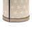 Cindy Carafe with Leather Cover <br> Cream Printed Taupe <br> 1 Liter