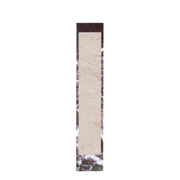 Travertine Incense Holder <br> Burgundy