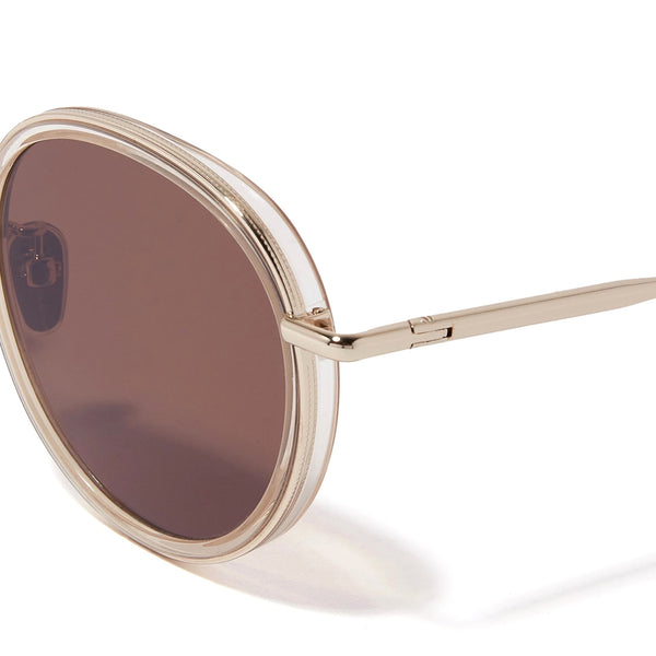 The Erno <br> Clear Frame <br> Brown Lenses