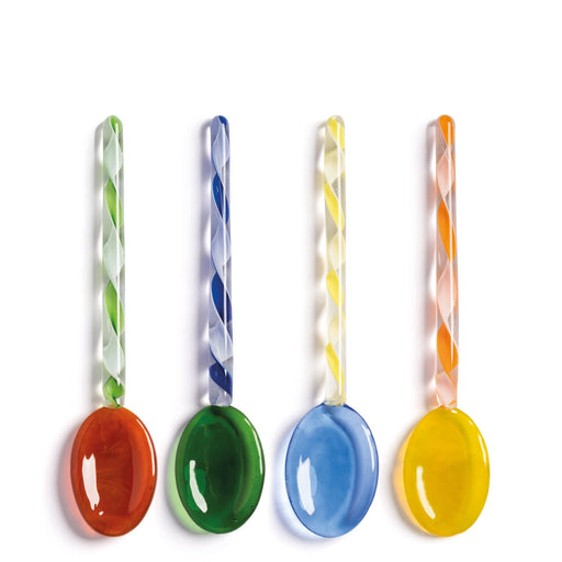 Swirl Spoon <br> 
Multicolor <br> 
Set of 4