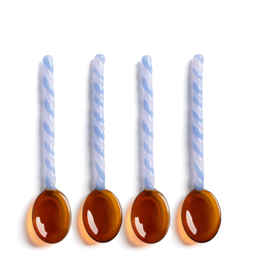 Duet Spoon <br> 
Amber <br> 
Set of 4