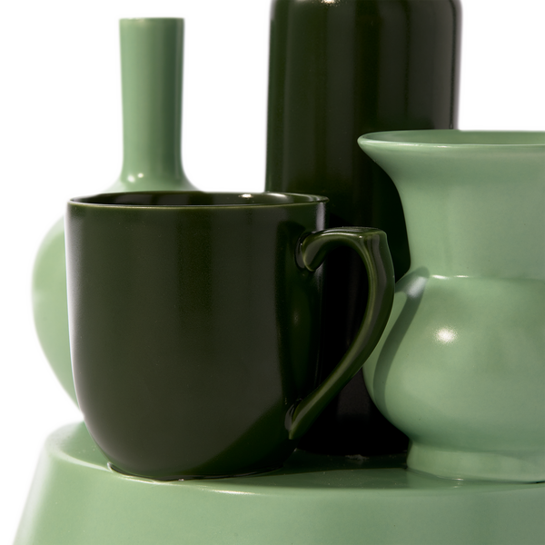 Hong Kong Vase <br>
Dark Green <br>
(Ø 25 x H 26) cm