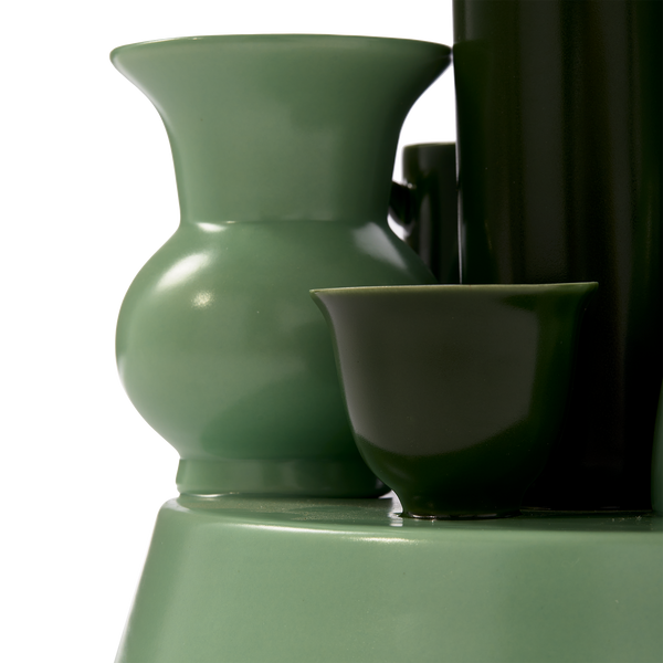 Hong Kong Vase <br>
Dark Green <br>
(Ø 25 x H 26) cm