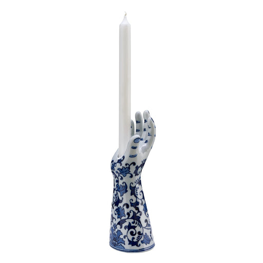 Hands Up Candle Holder <br> (L 9.5 x W 8.5 x H 25.5) cm