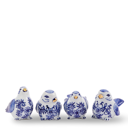 Blue Bird Family <br> 
Set of 4