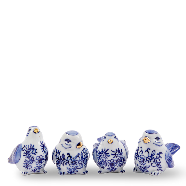 Blue Bird Family <br> 
Set of 4