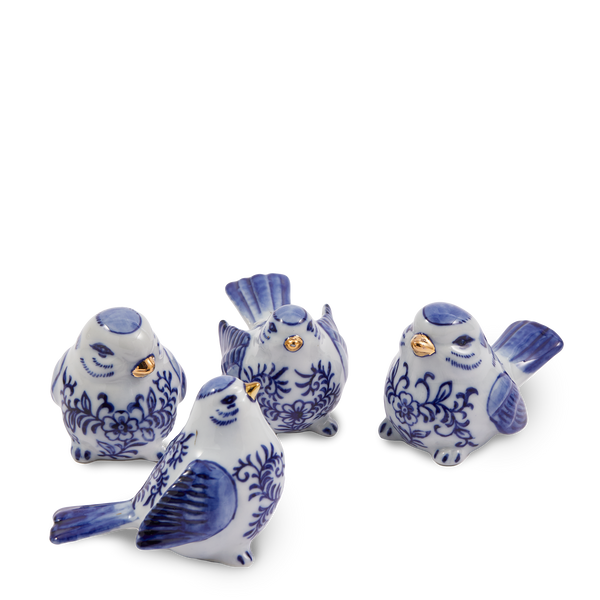 Blue Bird Family <br> 
Set of 4