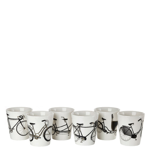 Bikes Cup <br> Set of 6 <br> 300 ml