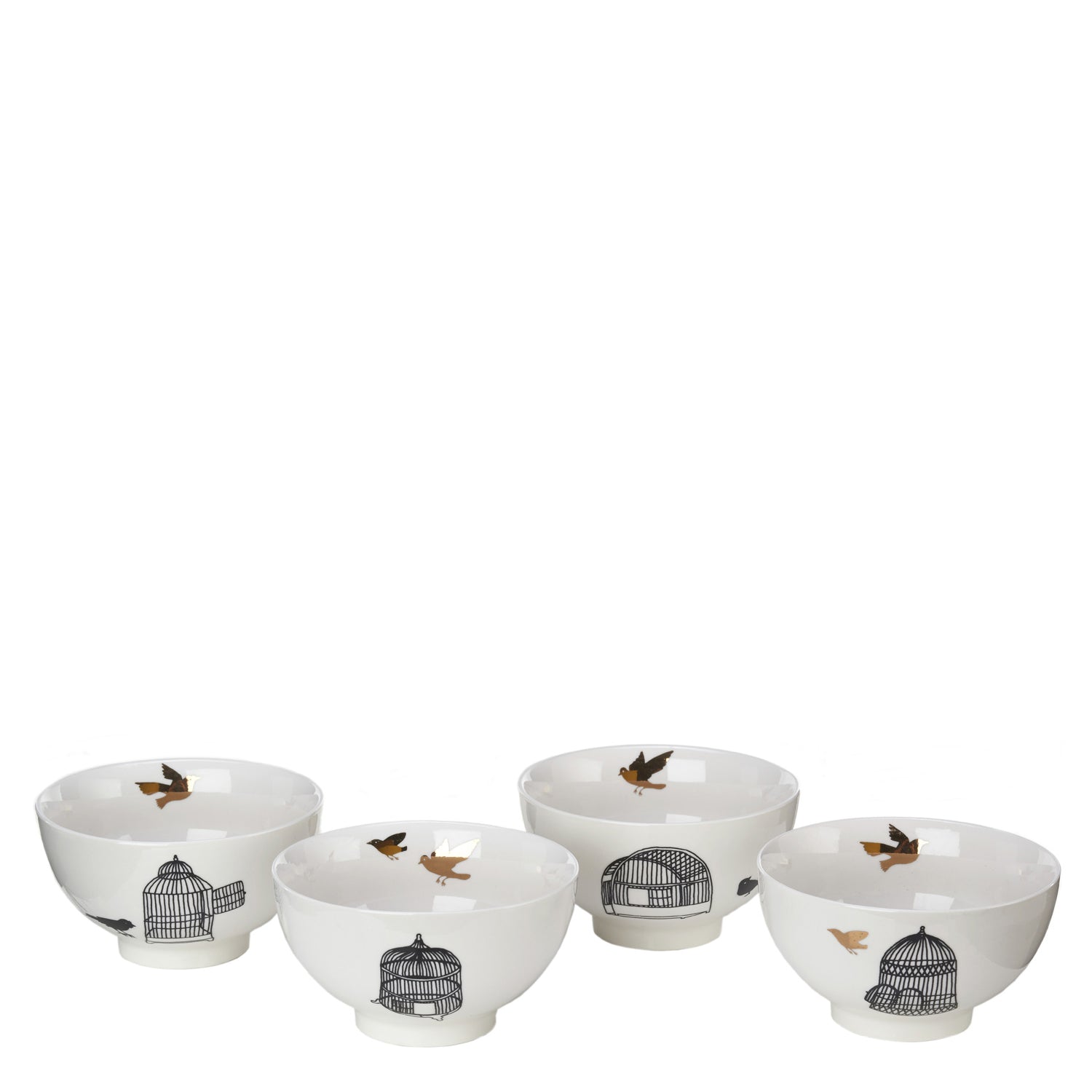 Freedom Tableware Pols Potten Freedom Birds Snack Bowl Set Of