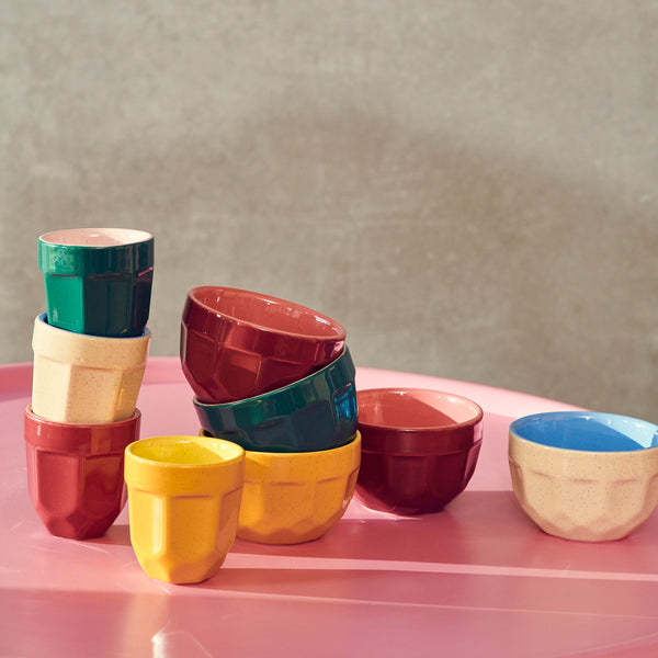 Multi-Color Cappuccino Cup <br>
Set of 4 <br>
175 ml