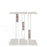 The Three Musketeers Table <br> White <br> (L 25 x W 15 x H 55) cm