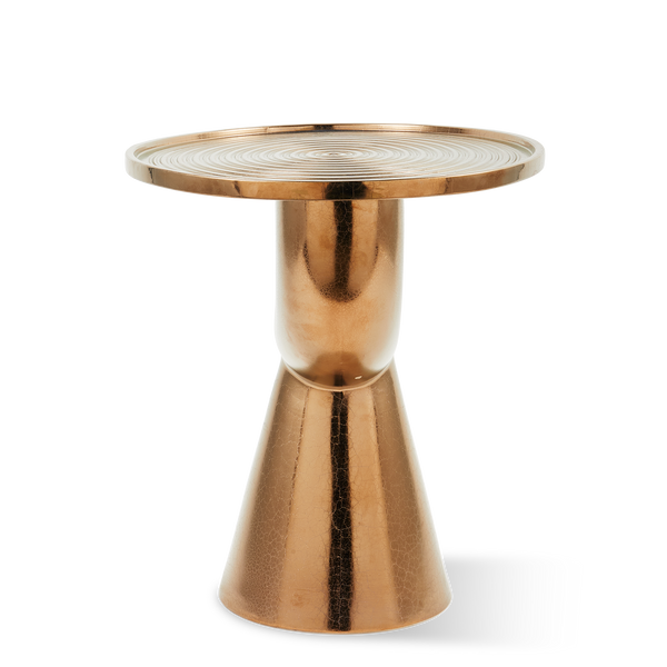 Anish Side Table <br> 
Copper <br> 
(L 60 x W 45 x H 50) cm