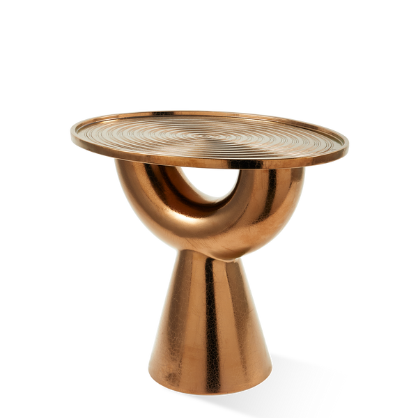 Anish Side Table <br> 
Copper <br> 
(L 60 x W 45 x H 50) cm