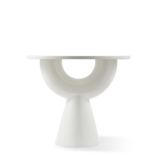 Anish Side Table <br> 
White <br> 
(L 60 x W 45 x H 50) cm