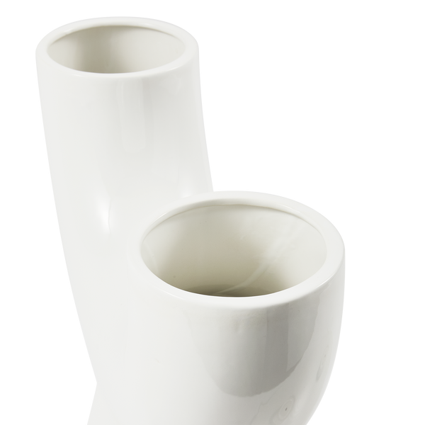 Anish Side Table <br> 
White <br> 
(L 60 x W 45 x H 50) cm