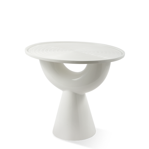 Anish Side Table <br> 
White <br> 
(L 60 x W 45 x H 50) cm