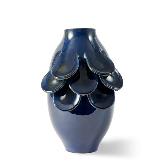 Quillie Vase <br>
Dark Blue <br>
(Ø 25 x H 45) cm