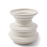 Stacked Plates Vase <br> 
White <br> 
(Ø 22.5 x H 23) cm