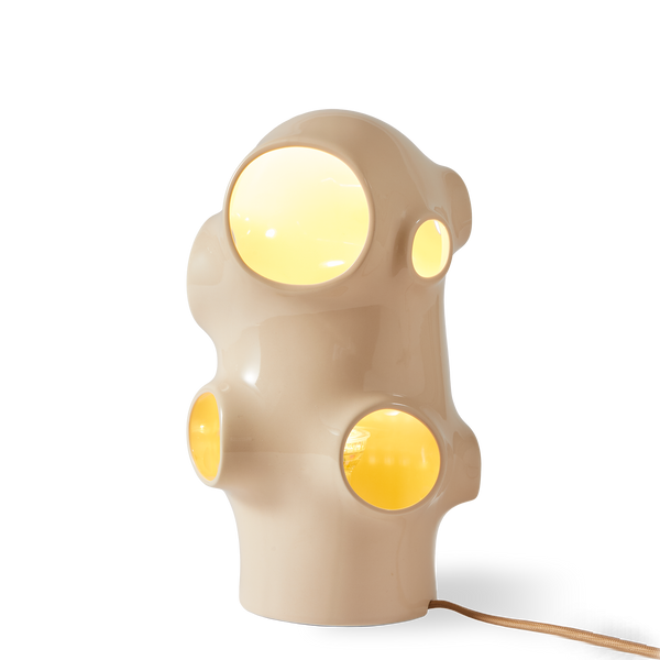 Bulle Table Lamp <br>
Beige <br>
(Ø 18.1 x H 31.8) cm