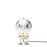 Bumble Lamp <br> Chrome <br> (Ø 10 x H 15) cm