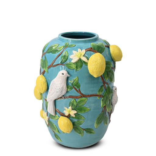 Lemon + Bird Vase <br> (Ø 33 x H 40) cm