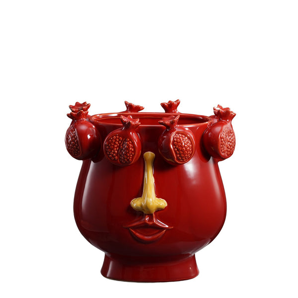 Grenada Face Vase <br> (Ø 25 x 21 x H 25.5) cm