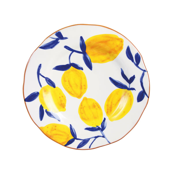 Lemon Twig Plate <br> Set of 4 <br> (Ø 22 x H 2.5) cm