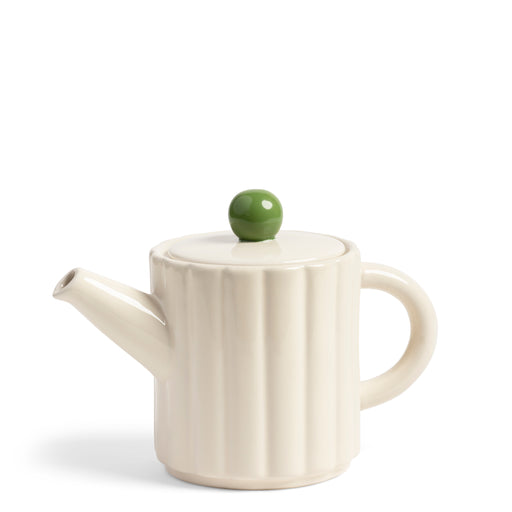 Tube Teapot <br> 
Off White <br> 
900 ml