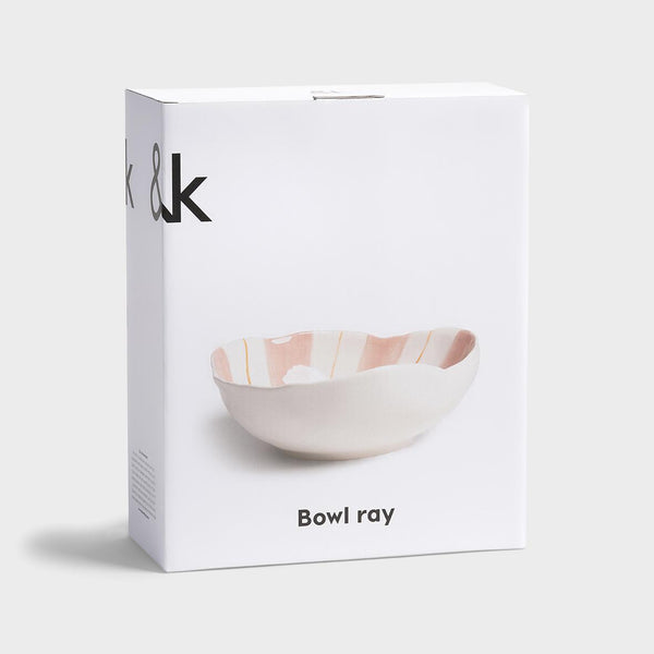 Ray Bowl <br> Pink <br> (L 27 x W 21 x H 10) cm