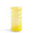 Chubby Vase <br> 
Yellow <br> 
(Ø 10 x H 21) cm