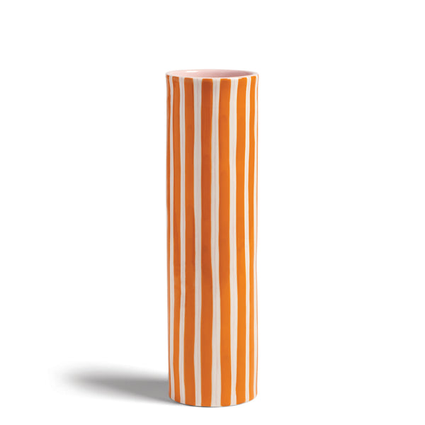 Ray Vase <br> 
Orange <br> 
(Ø 8 x H 28.5) cm