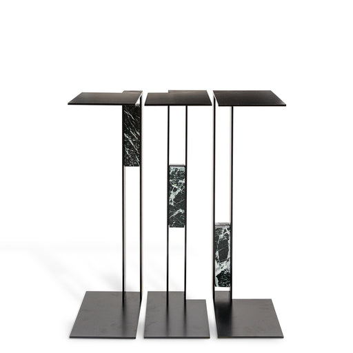 The Three Musketeers Table <br> Black <br> (L 25 x W 15 x H 55) cm