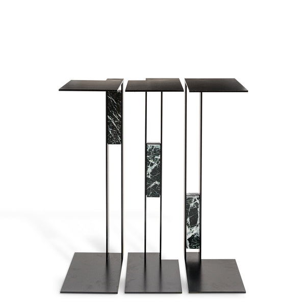 The Three Musketeers Table <br> Black <br> (L 25 x W 15 x H 55) cm