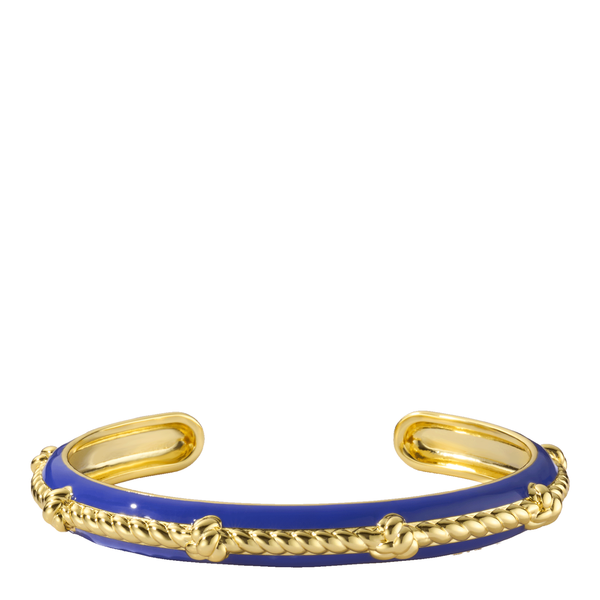 Eole Bangle Cuff<br> Navy Blue