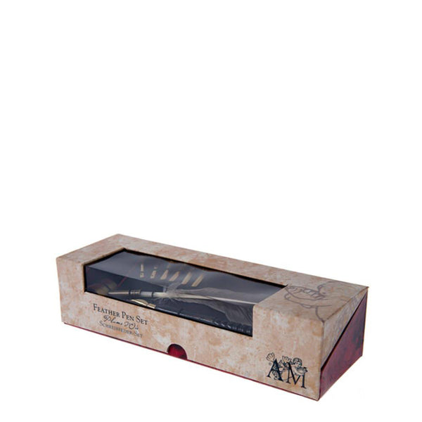 Feather Pen Set <br> (L 25.4 x H 6.6) cm