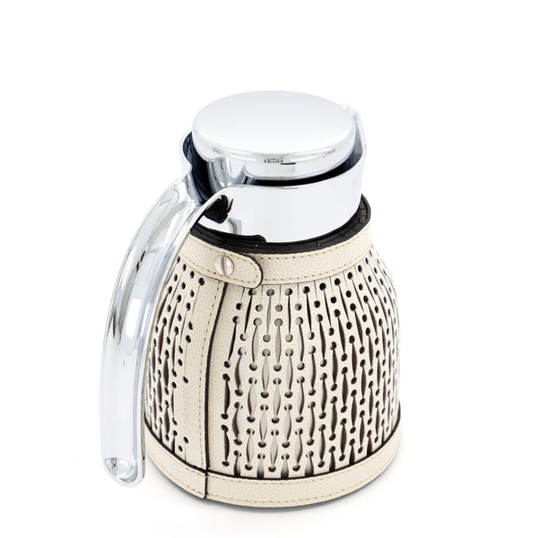 Diana Carafe with Leather Cover <br> Cream <br> 600 ml