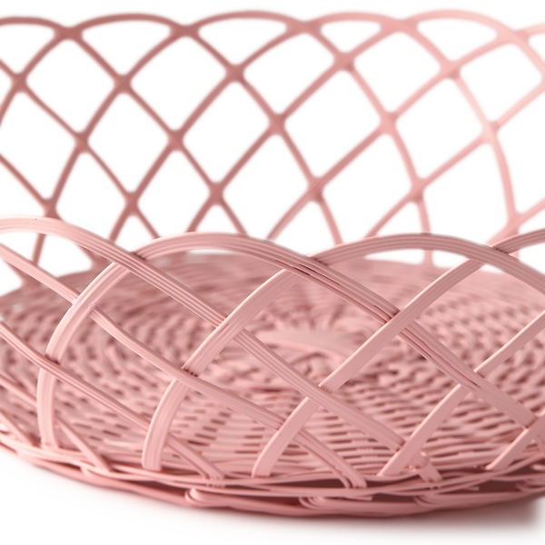 Bakkie Lace Basket 
<br> (Ø 40 x H 9) cm