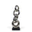 Silver Sculpture on Base
<br> (L 13 x W 10 x H 43) cm