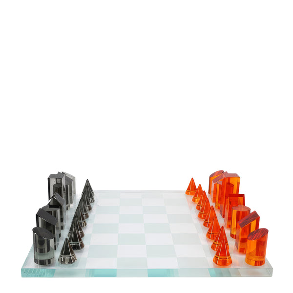 Acrylic Chess Set <br> (L 37 x W 37) cm