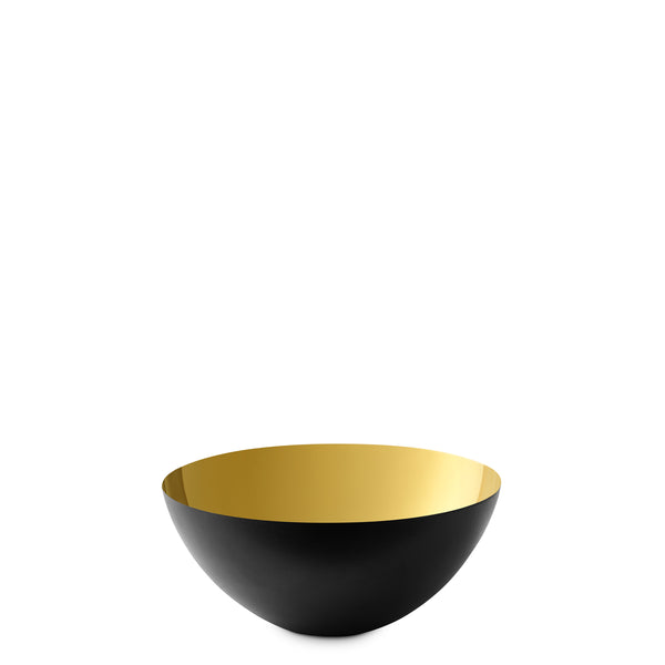 Krenit Bowl <br> Matt Black / Gold <br> (Ø 13 x H 6) cm