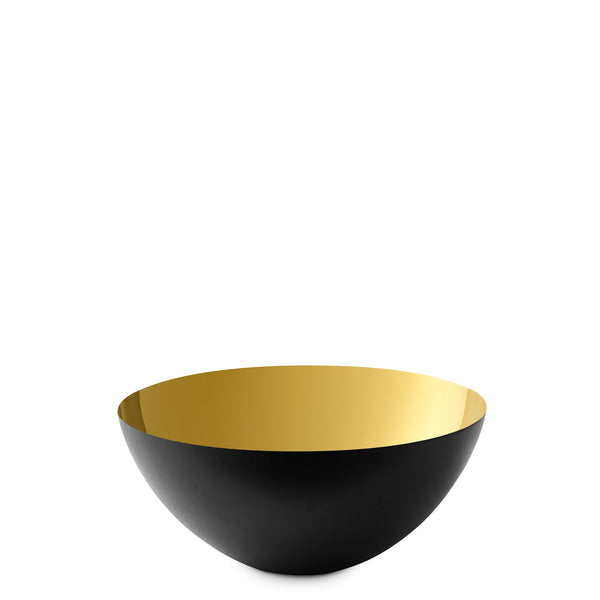 Krenit Bowl <br> Matt Black / Gold <br> (Ø 16 x H 7) cm