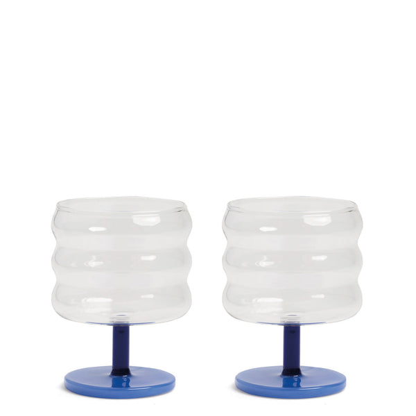 Mingle Glass <br> 
Blue <br> 
Set of 2