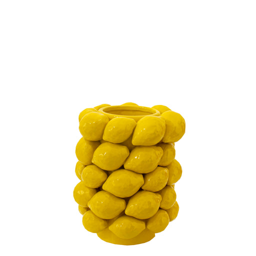 Lemon Vase<br> Yellow <br> (Ø 21 x H 25) cm