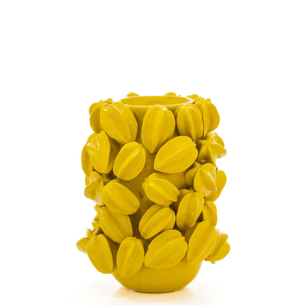 Starfruit Vase <br> 
Yellow
<br> (Ø 28 x H 36) cm