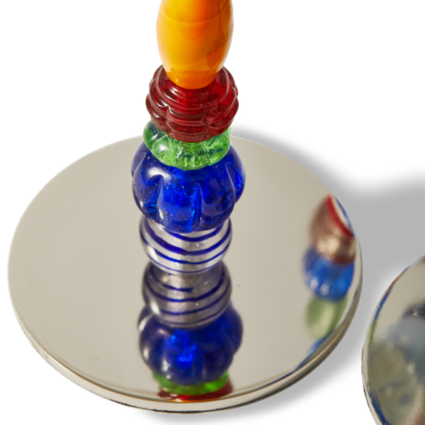 Beads Candle Holder <br> Multi-color <br> (L 33 x W 12 x H 38) cm