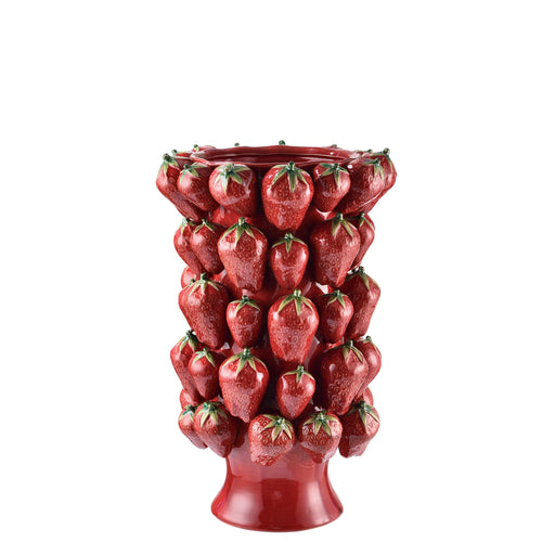 Strawberry Vase<br> Red <br> (Ø 24 x H 40) cm