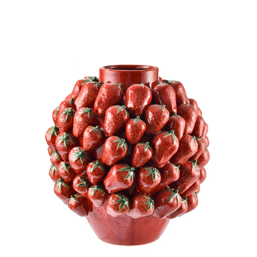 Strawberry Vase<br> Red <br> (Ø 36 x H 39) cm